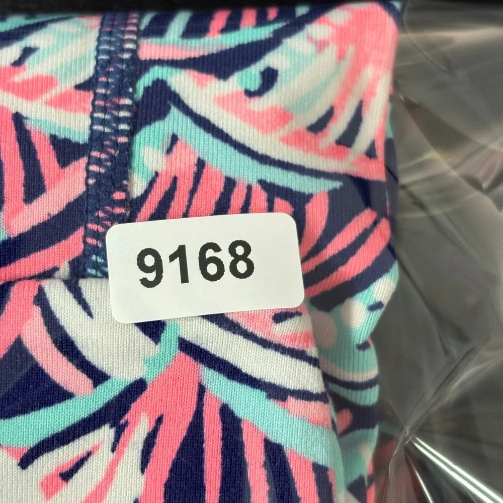 Lilly Pulitzer Women‎ Leggings Small Pink Blue Luxletic Activewear 28007 Resort